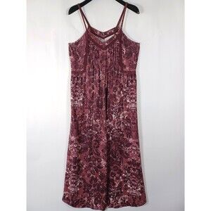 Peruvian Connection Medium 100% Pima Cotton Maxi Sun Dress Relaxed Beachy Boho